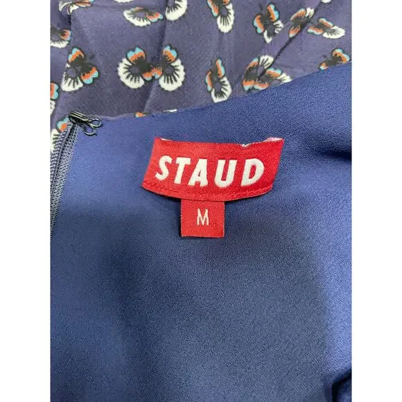 Staud 'Bellamy' Navy Dress Size M